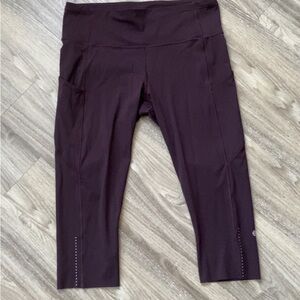 Women's purple Cropped Pants